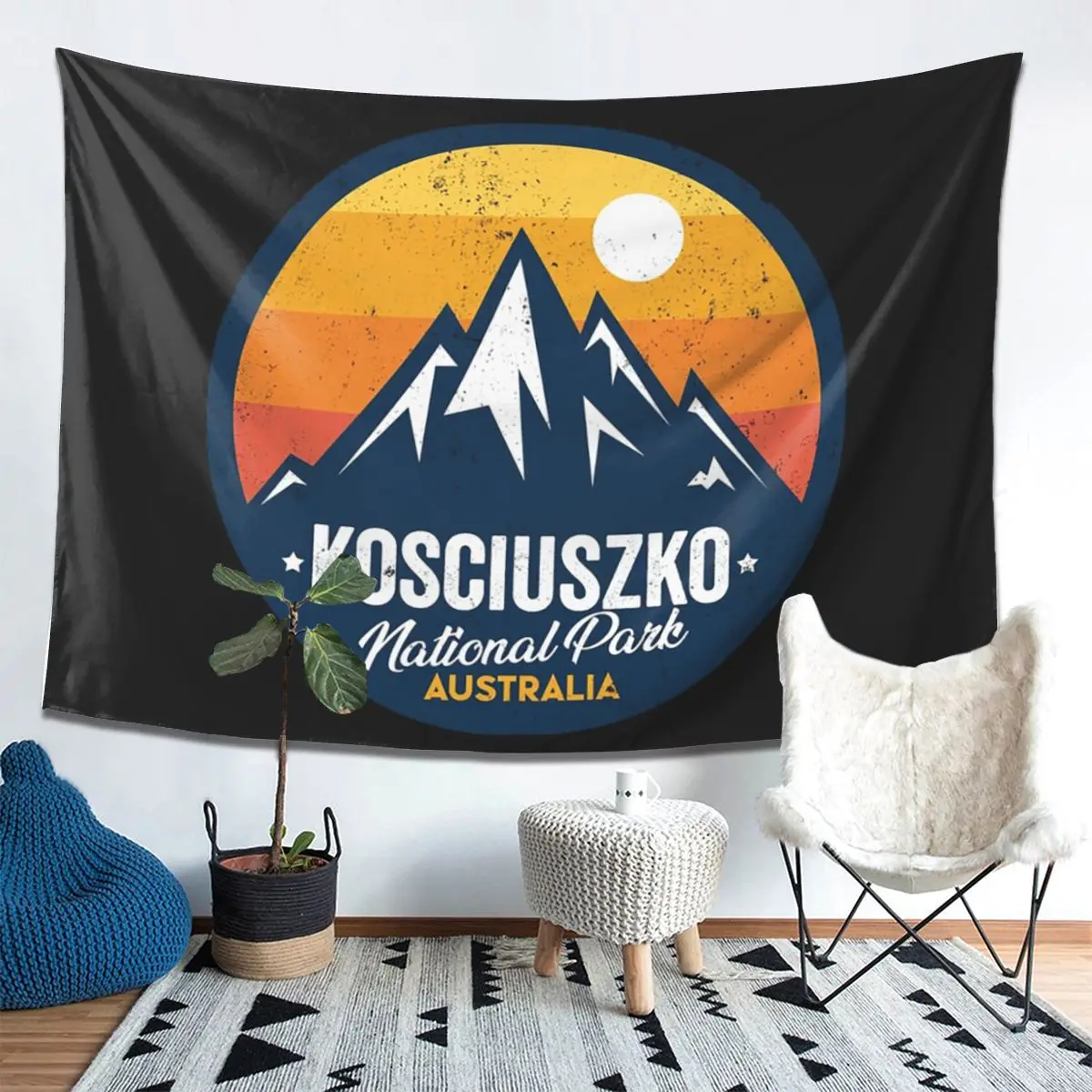 Mount Kosciuszko National Park New South Wales Australia Tapestry Wall Hanging Aesthetic Home Decor Tapestries for Dorm Room