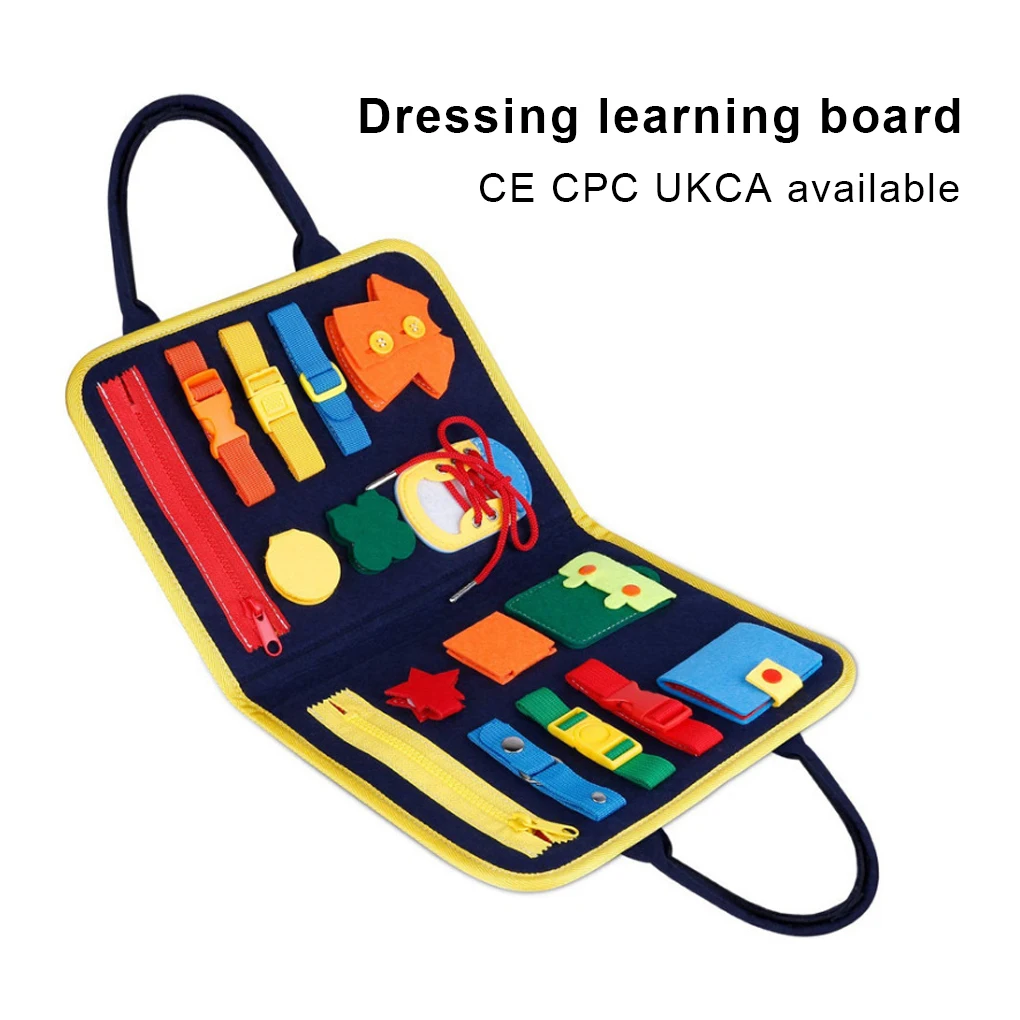 

Busy Board Birthday Gift Learning Toy Education Supplies Fine Workmanship Compact Size Funny Entertainment Study Boards