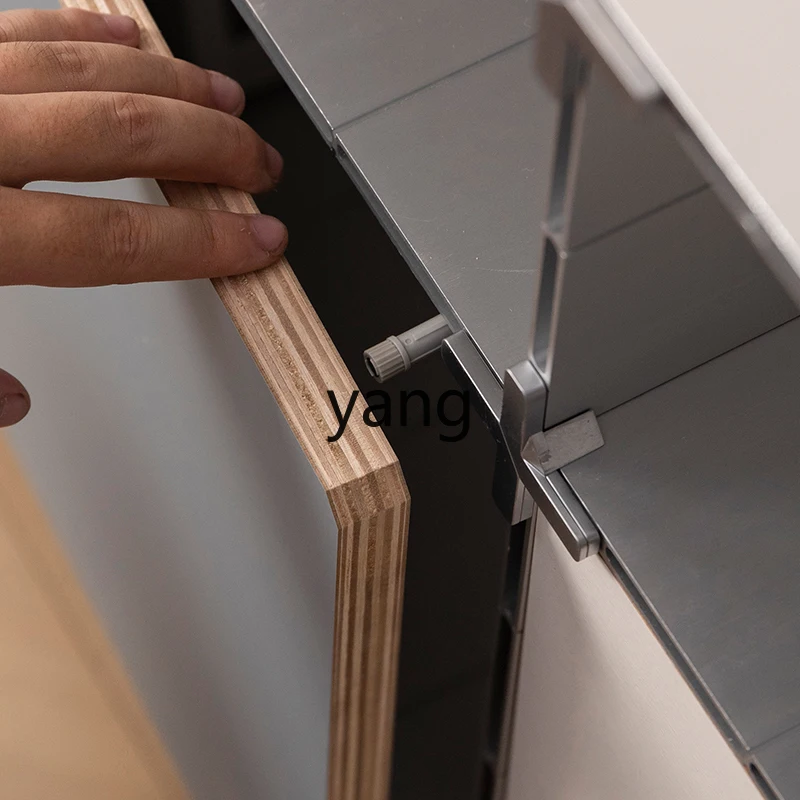 LTT Aluminum Alloy TV Cabinet Display Rack Small Cloth Storage Cabinet Shelf