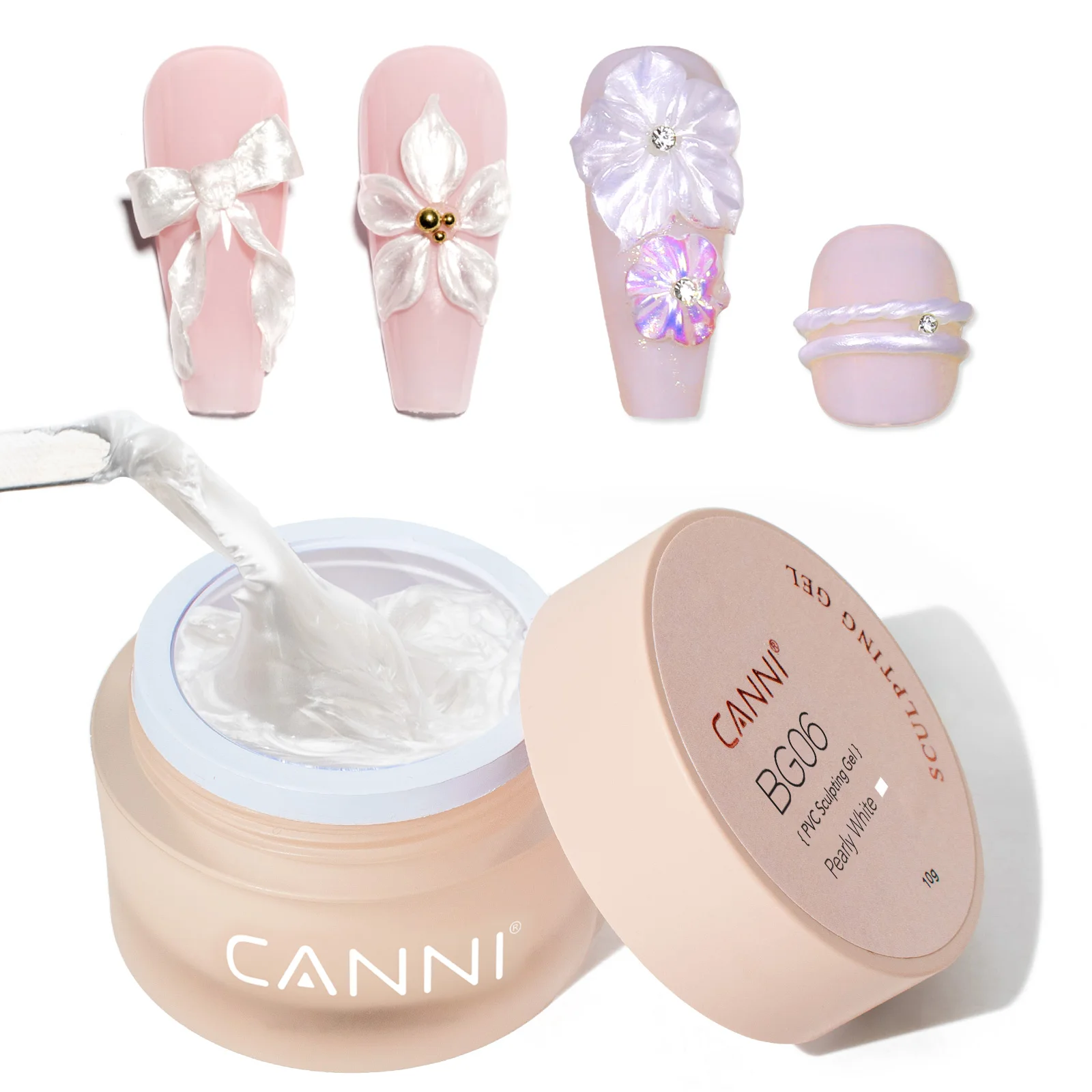 BG01-BG10 CANNI Multifunktionales Gel, Modelliergel, TPO-frei, PVC-frei, Soak-Off UV LED No-Wipe Modelliergel, Funktionsgel – Detail 8