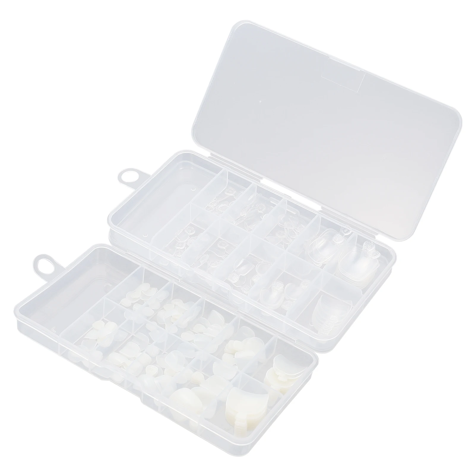 

200pcs False Toenails Tips Detachable Press On White Faux Kit Ultra Thin Durable DIY Fake Nails Salon Home Use ABS Material Toe