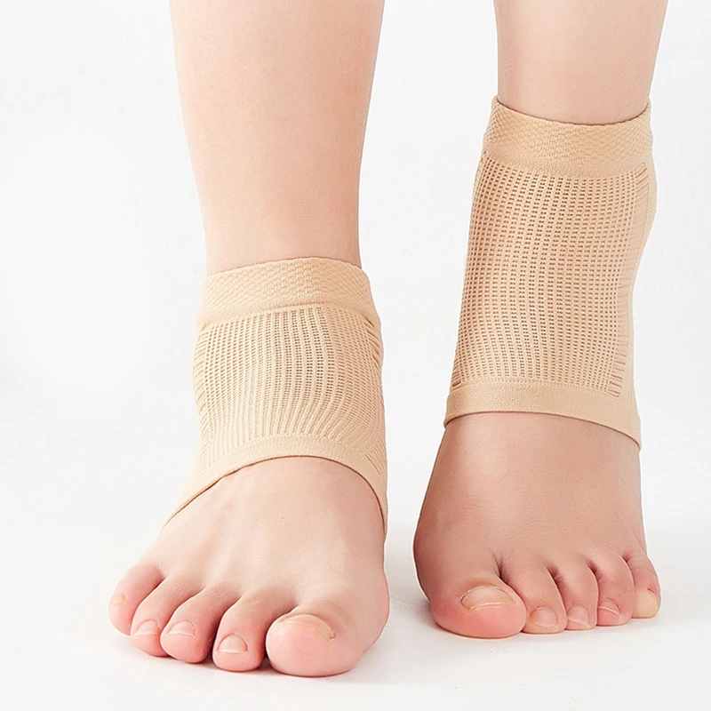 لون البشرة، غطاء قدم من السيليكون الأسود، جوارب كعب مضادة للكراك، غطاء حماية للكعب، أكمام مرطبة مضادة للجفاف، جوارب متصدعة