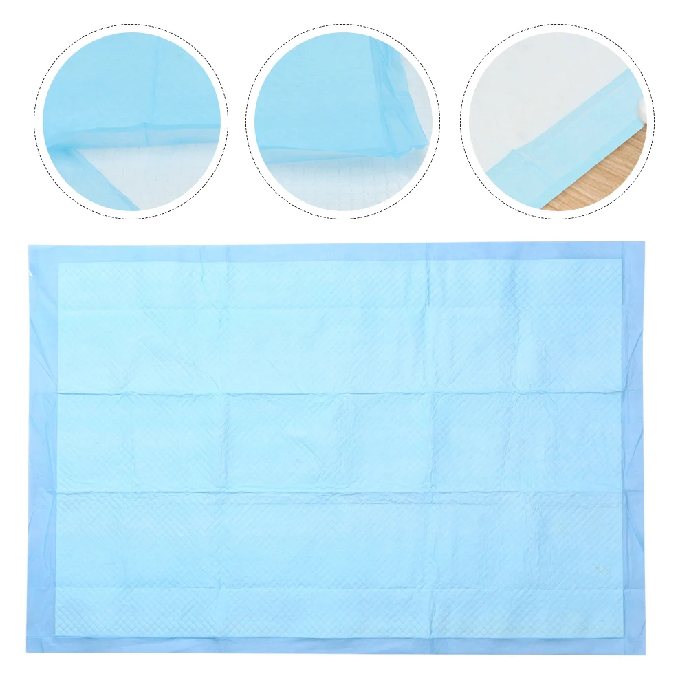 

50 Pcs Pet Pee Pad Training Mat Urinal Pads Non-woven Fabric Sky Blue 33x45cm High Absorbency Disposable Dog Cat Small Puppy