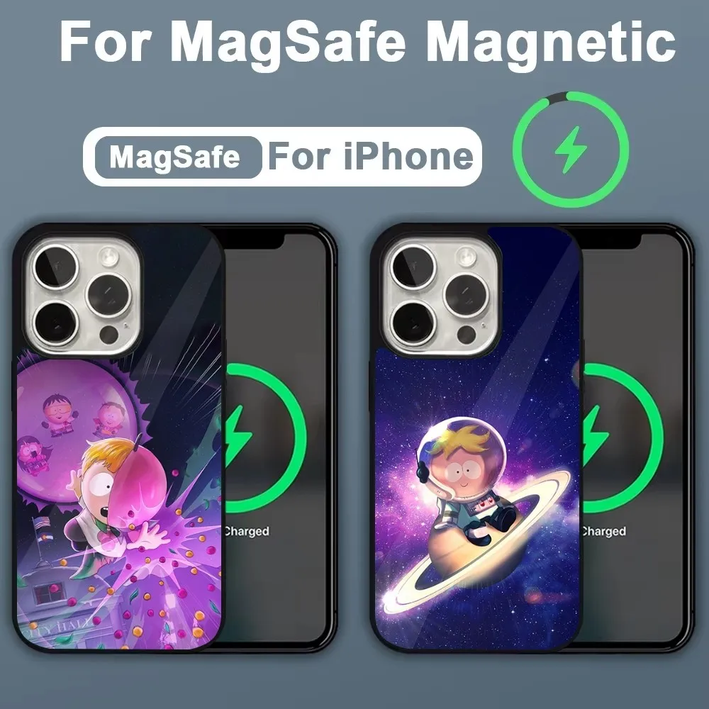 Anime S-South-S-P-Park Phone Case For iPhone 16,15,14,13,12,11,Plus,Pro,Max,Mini Magsafe Magnetic Wireless Charging