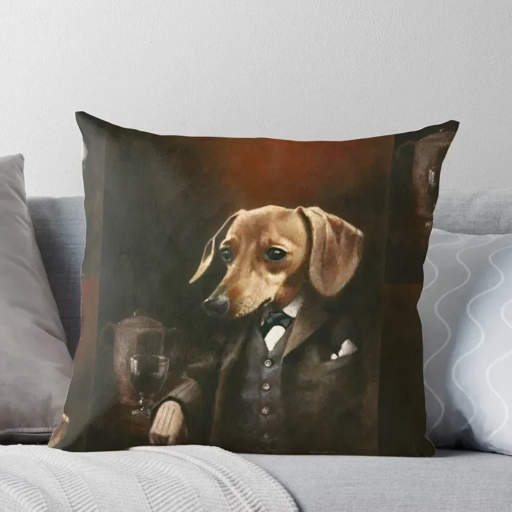 

Victorian Gentleman Dachshund Throw Pillow Plaid Sofa Couch Pillows Decorative Sofa Cushions Elastic Cover For Sofa pillow