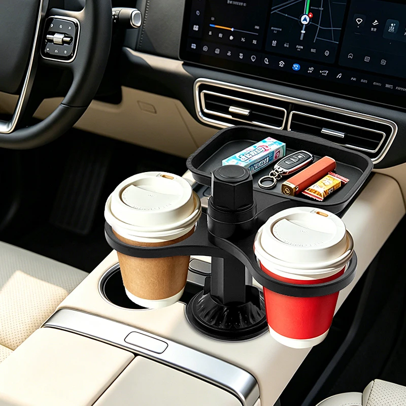 

360 Rotating Insert Drinks Support Adjustable Base Car Cup Car Cup Holder Expander Adapter Mount Beverage Bottle Bracket