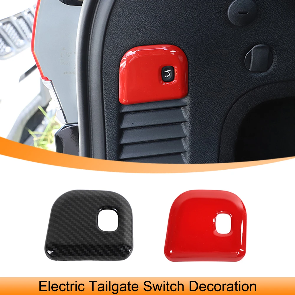 

Car Electric Tailgate Switch Decoration Cover Trim Stickers for Jeep Grand Cherokee 2011-2018 2019 2020 Interior Accessories ABS