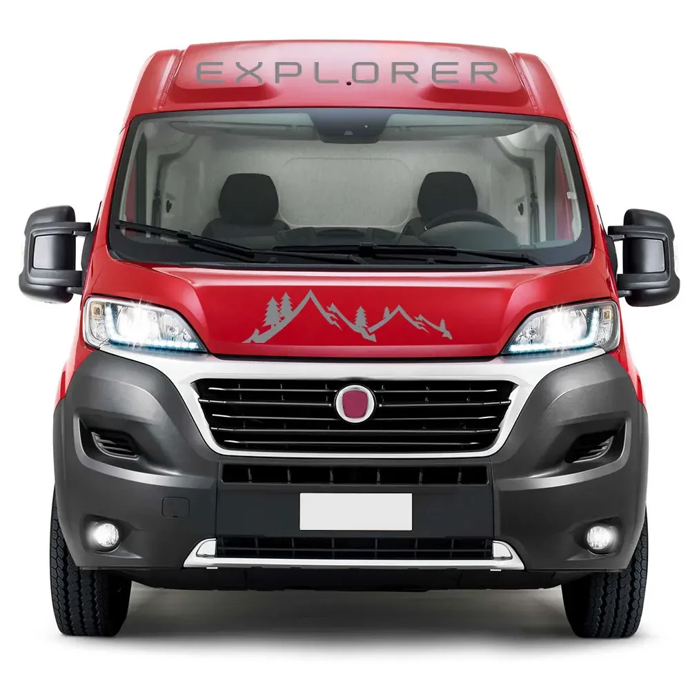 Car Stickers Mountain Motorhome Graphics Vinyl Decals For Fiat Ducato Peugeot Boxer Citroen Jumper Camper Van Tuning Accessories view 4