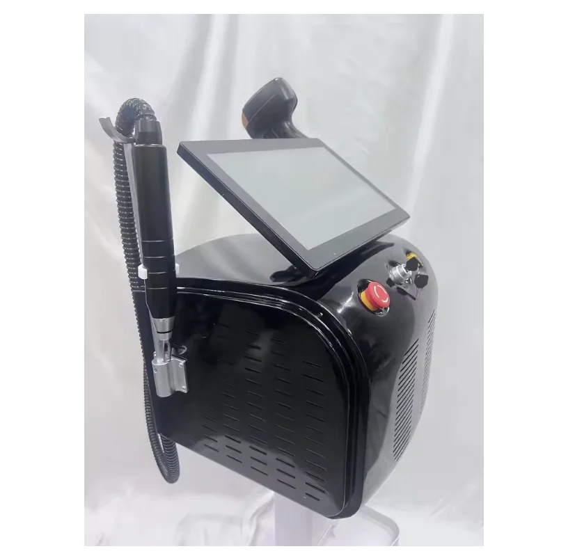 2026 2 في 1 سوبرانو تيتانيوم آيس بلاتينيوم ديود 755 808 940 1064nm 4 الطول الموجي ND YAG جهاز إزالة الشعر إزالة الشعر غير مؤلم