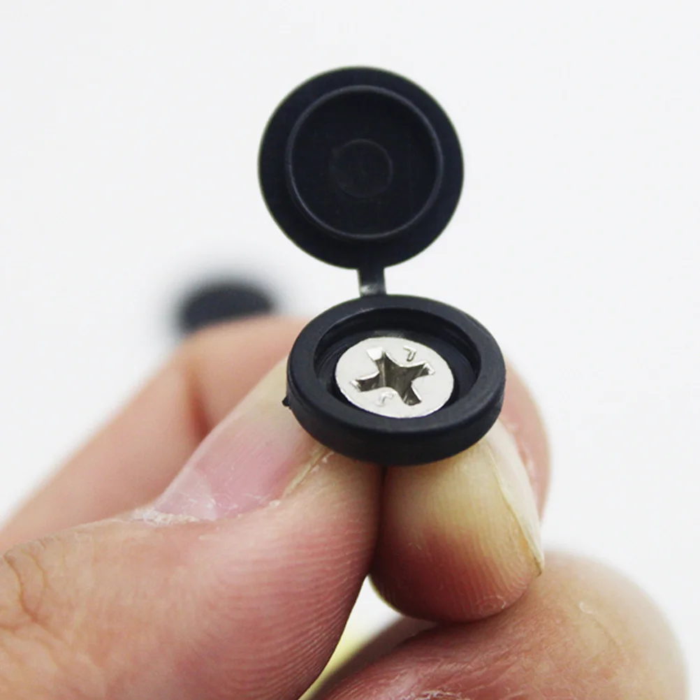 

120pcs Screw Caps Plastic Hinged Covers For Furniture Automotive Decorative Protection Durable Pe Self-Tapping Fasteners