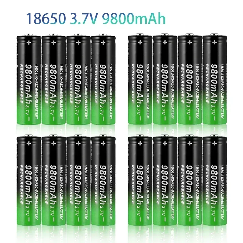 One Hundred % New 18650 3.7V 9800mah Flashlight Headlamp Rechargeable Battery Lithium Ion Rechargeable Battery 18650