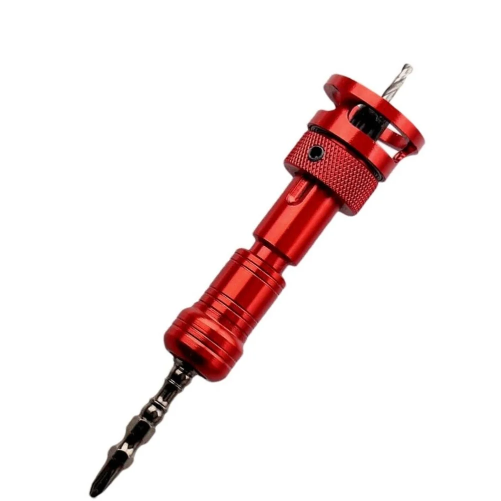 

Dual Purpose Countersink Drill Bit With Stopper Woodworking Step Drill Screw Cross Screwdriver Countersink Drill For Workshop