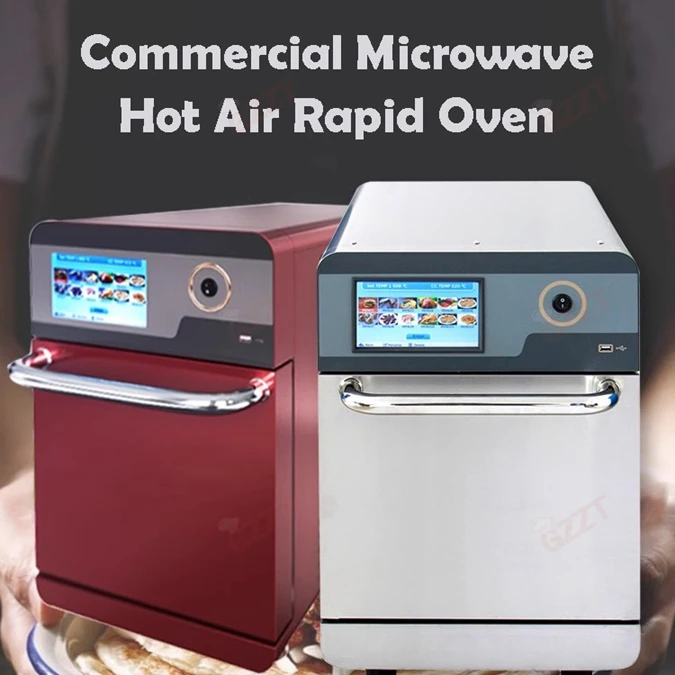 CE High-speed Microwave Rapid Cooking Oven Commercial High Speed Microwave Hot Air Shock Mixed Heating Hot Air Rapid Oven