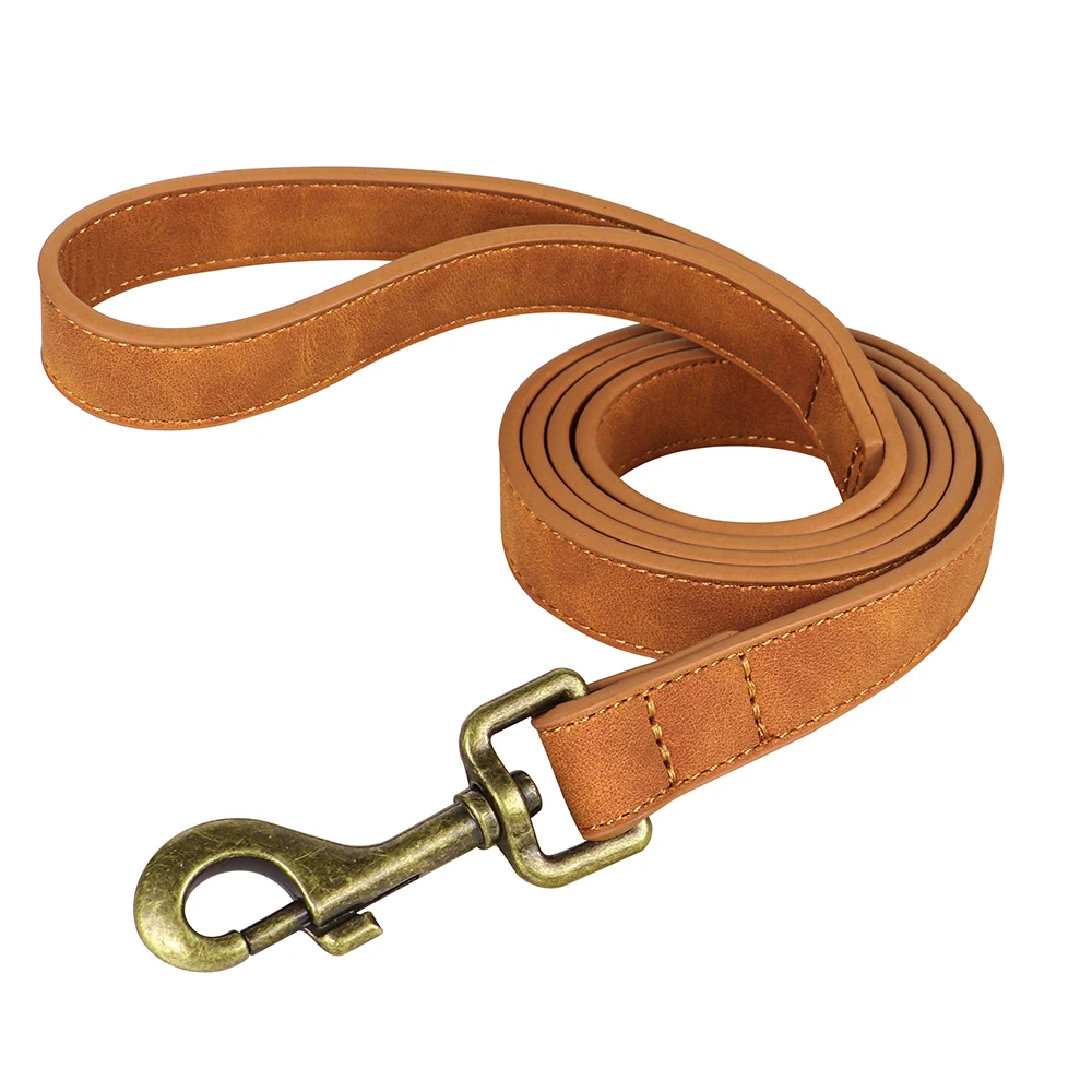 Personal isierte Hunde halsband Leine Set maßge schneiderte Hunde halsband Walking Blei Seil Leder Haustier Halsbänder für kleine mittelgroße Hunde Mops – Detail 36
