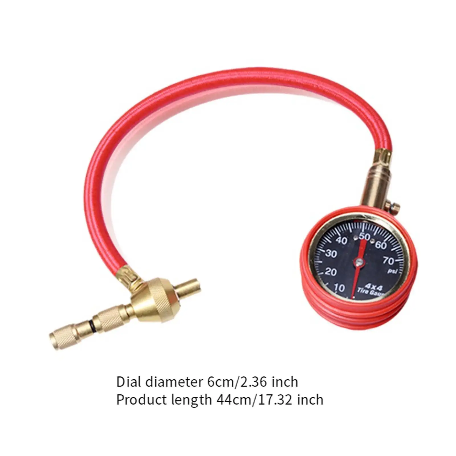 4x4 Tire Deflator Quickly Deflate Professional 0-70PSI Tire Pressure Gauge for Off Road Vehicles UTV ATV Motorcycle Truck