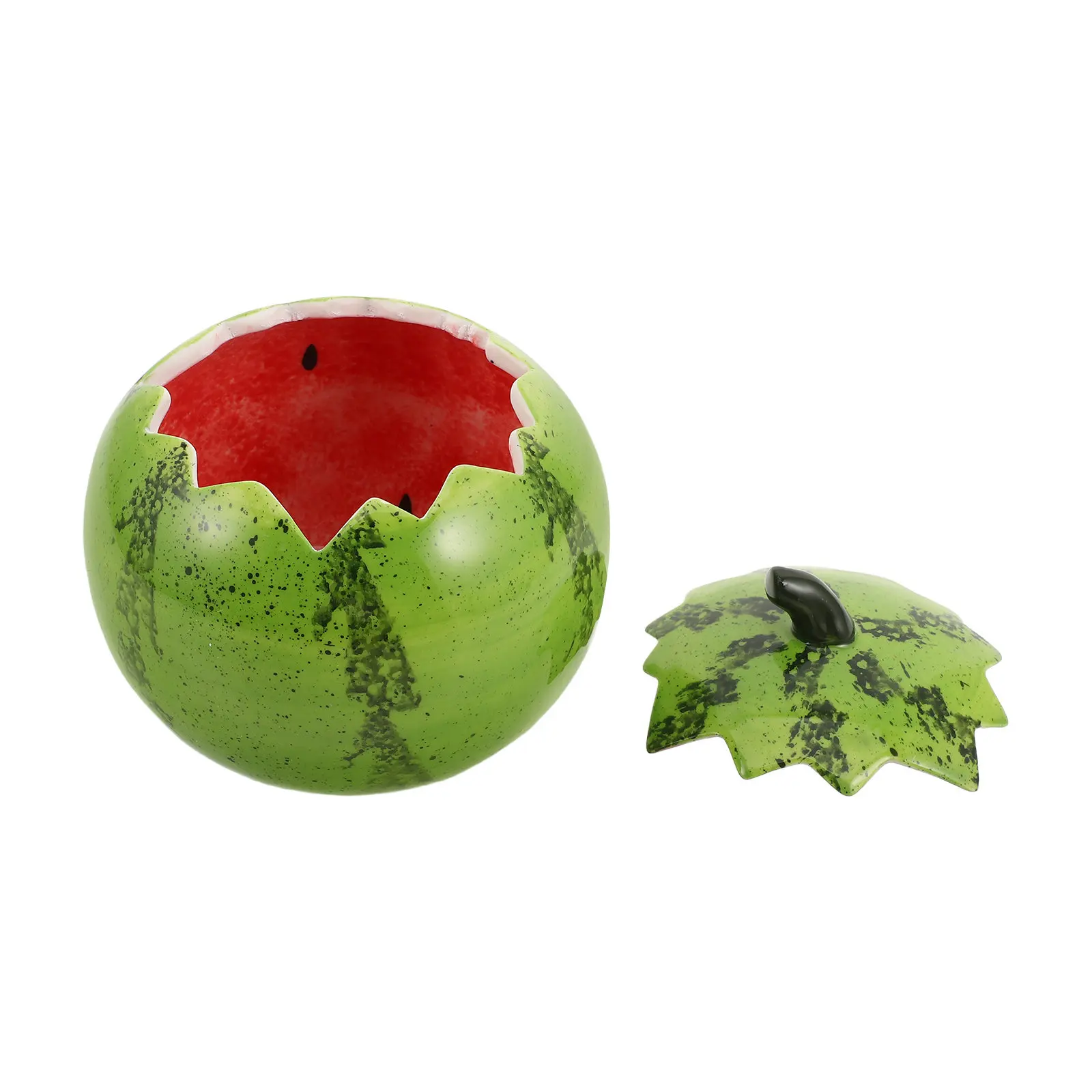 Ceramic Dessert Bowl Watermelon 800Ml 3D Fruit Design Decorative Snack Bowl Ice Cream Kitchen Party Small Bowls for Food