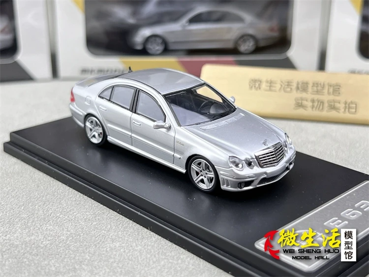 Newly Stocks MK MODEL 1/64 E63 W211 Silver White And Grey Color Diecast In 2024 Collection Gift Scale Model Car