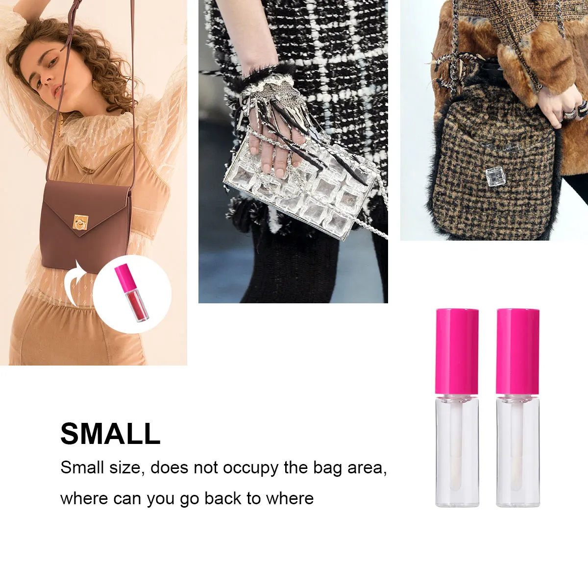 

100 Pcs Subpackaging Bottle Gloss Bottle Tube Transparent Subpackaging Travel Makeup Accessories