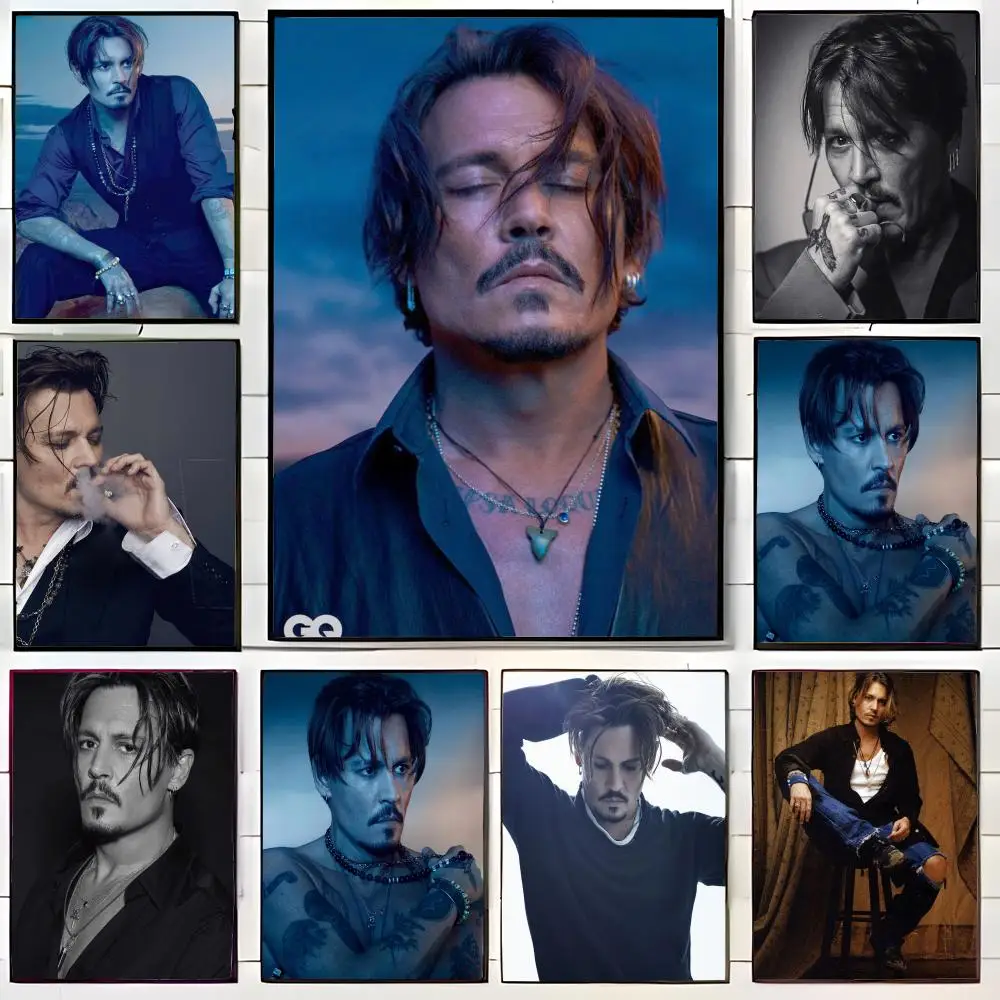 American Television Actor J-Johnny Depp Poster Wall Art Print Poster Decorative Mural Home Decor Gift Unframed