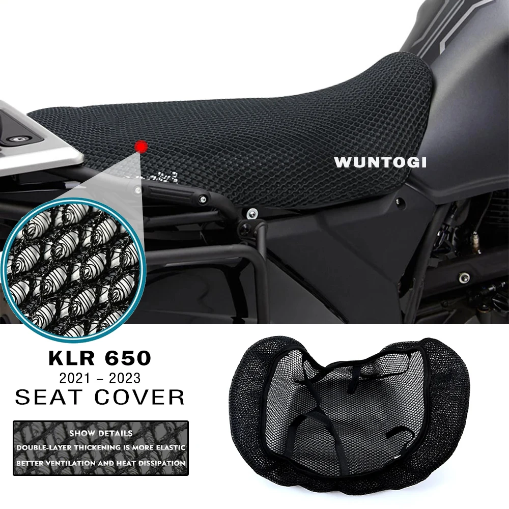 Motorcycle Seat Cover for Kawasaki KLR 650 KLR650 2021 2022 2023 Seat Protect Cover KLR650 Seat Cover Heat Insulation Cushion