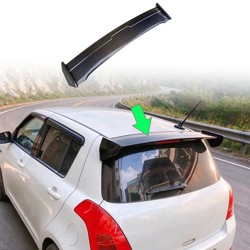 For Car Rear Spoiler Fit Suzuki Swift Swift Sport ZC31S 2005-2018 Automobiles Accessories Exterior Parts body kits Rear Wing Lip