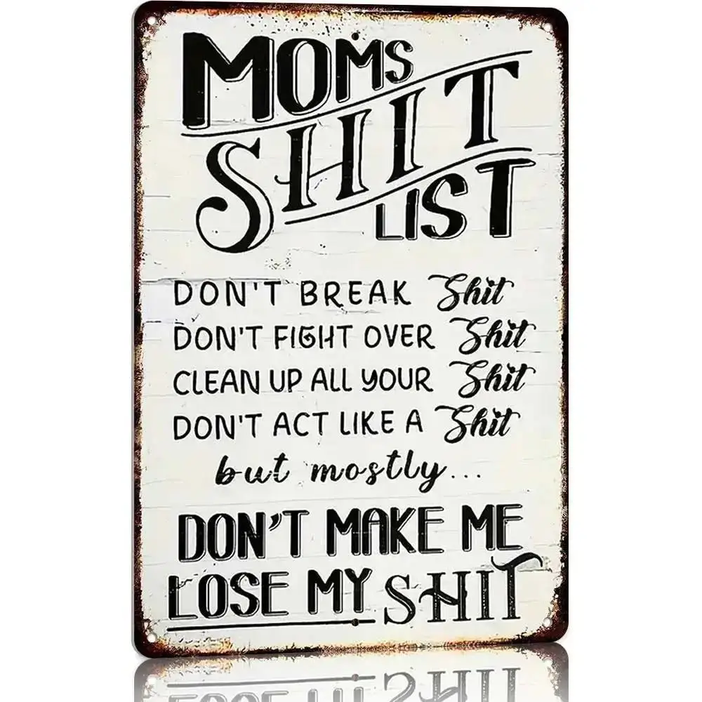 Retro Tin Sign Metal Wall Plaque American Style Poster Decor For Ruishi Home Living Room Kitchen Cafe Wall Decor