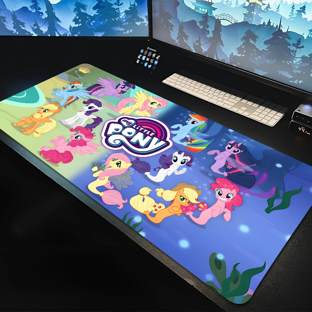 Anime M-My Pony Little Mousepad Large Gaming Mouse Pad LockEdge Thickened Computer Keyboard Table Desk Mat