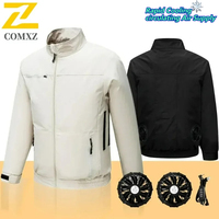 Cool Jacket Mens Hot Weather Work 2 Fan Coat USB Refrigeration Air Conditioning Clothes Women Body Cooling Fishing Clothes Vest