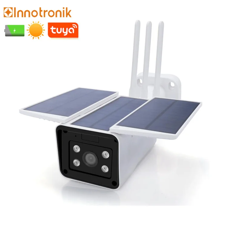 

Innotronik 1080P Outdoor Surveillance Network Solar Camera GSM Power Rechargeable System Security Mini Wireless Wifi Solar Cam