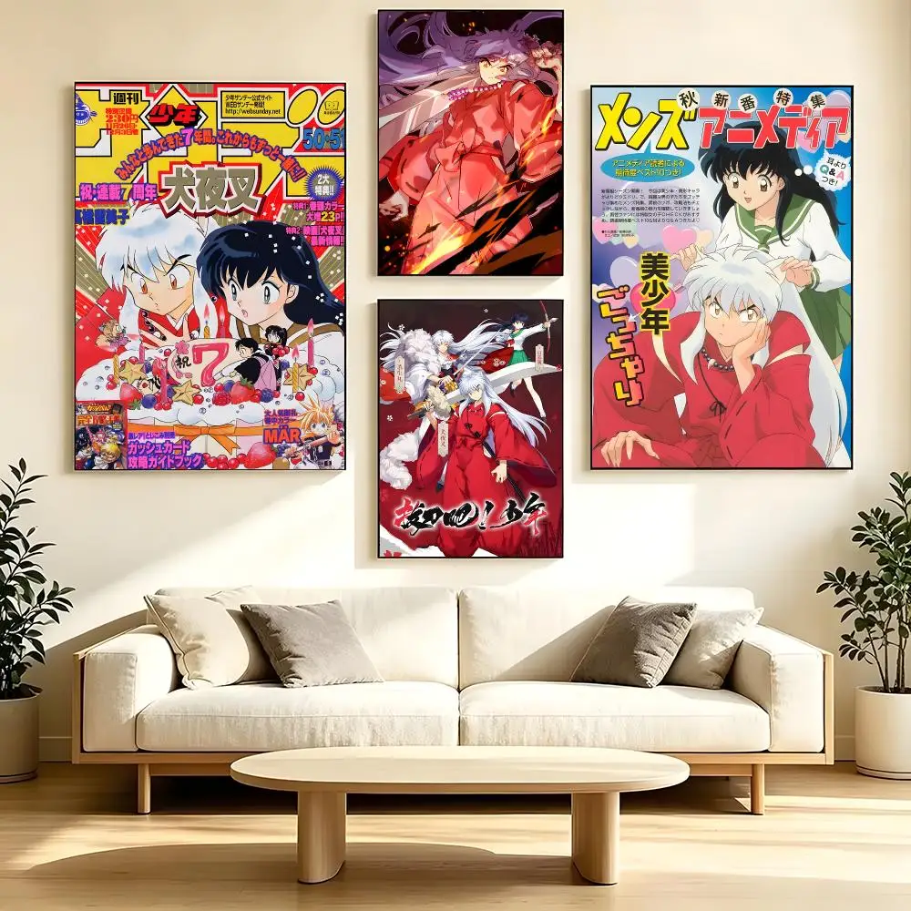 Anime Inuyasha Poster Poster High Quality Wall Art for Home Office Bedroom Living Room Perfect