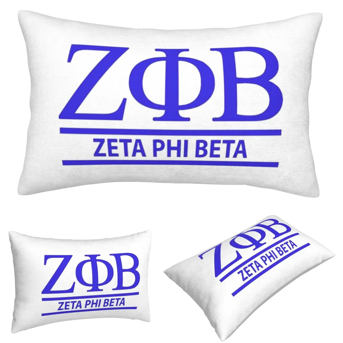 

Zeta Phi Beta Greek Letter 1920 ZOB Rectangle Pillowcase Cushion Cover Decorative Bedroom Bed Home Comfort Throw Pillow