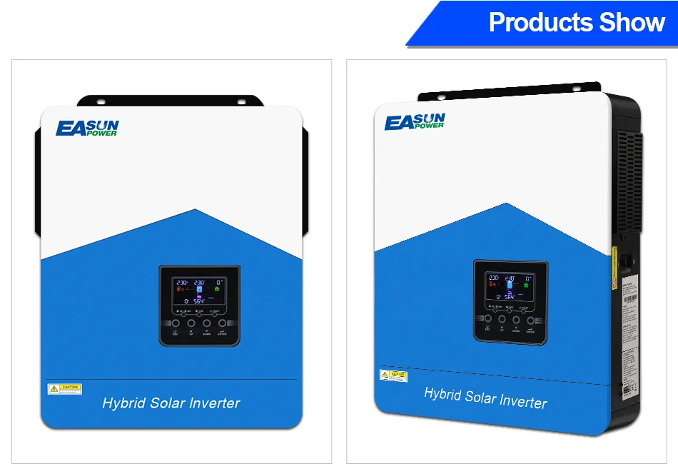 EASUN 6,2 kW Hybrid-Solar-Wechselrichter 48 V MPPT-Photovoltaik-Wechselrichter reiner Sinus PV 6500 W 500 VDC integrierter 120 A Solarladeregler – Detail 15