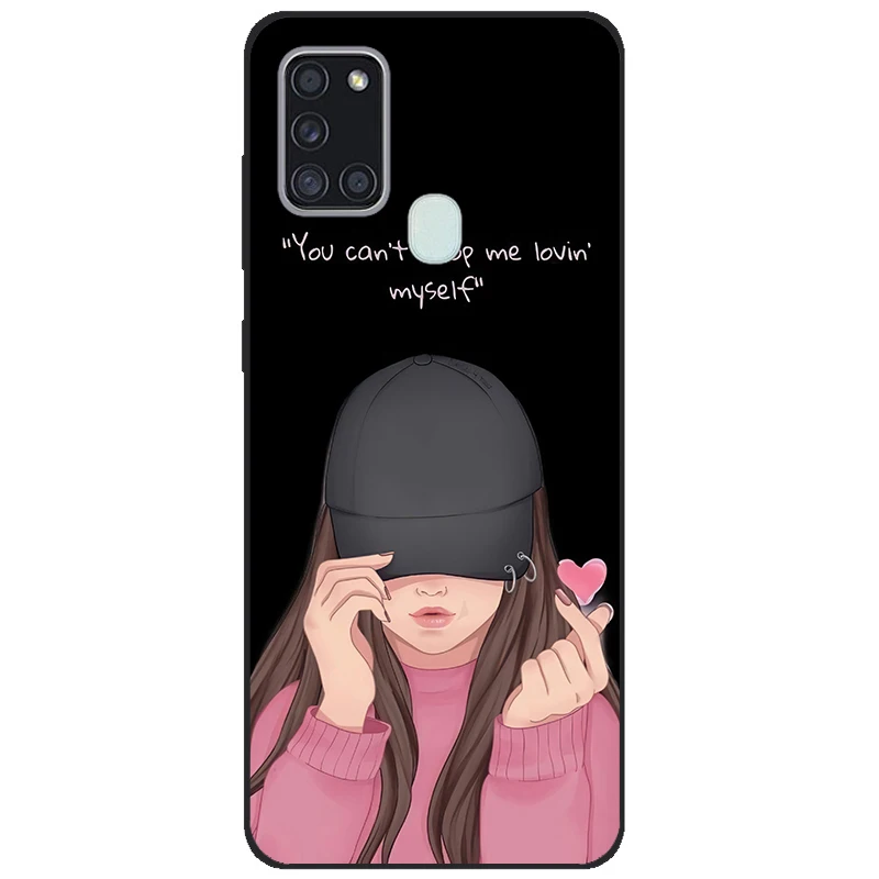 B Case For Samsung A21S Case Phone Cover Silicone Soft TPU Back Cover for Samsung Galaxy A21S Case A 21S A21 S Coque Bumper