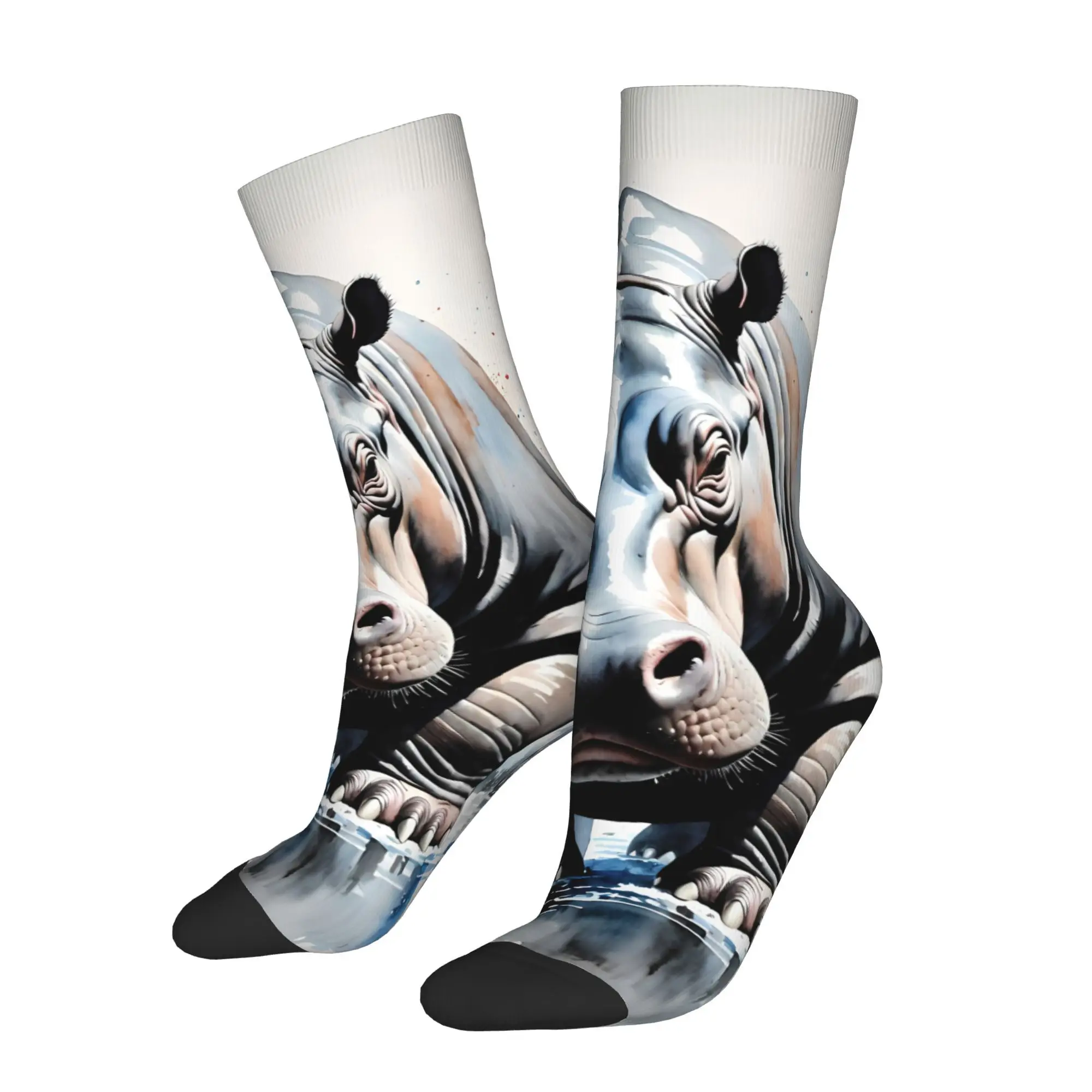 

Hippopotamus Sock Printed Man Polyester