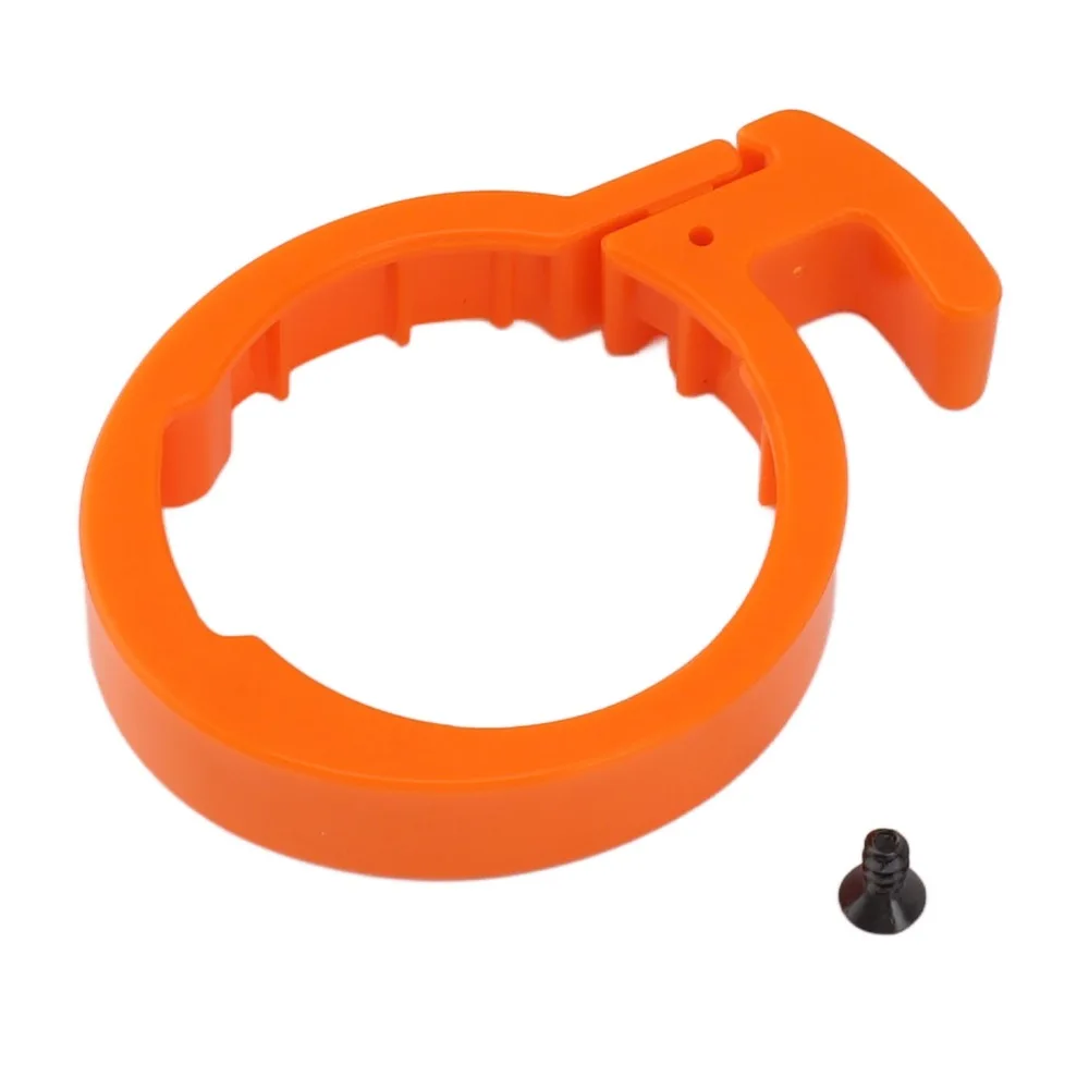 2 Set ABS Scooter Folding Guard Ring Round Orange Electric Scooter Limit Ring Folding Guard Ring for Ninebot F30 and F40
