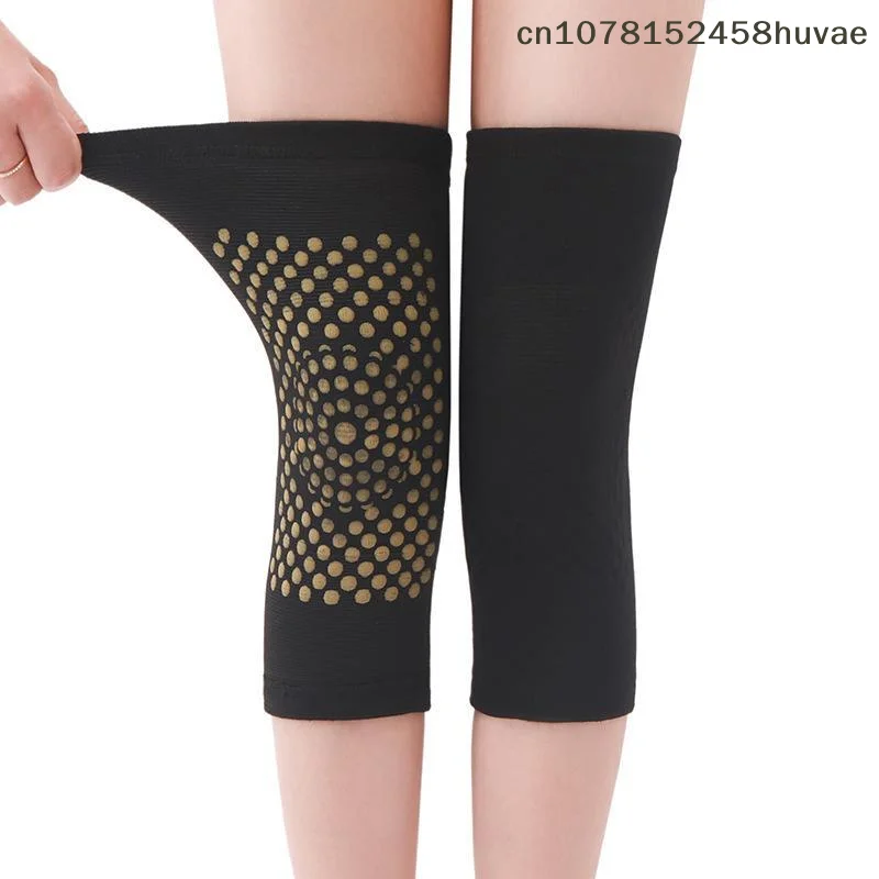 1 Pair Self Heating Knee Pads,Warm Wormwood Self Heating Knee Brace Support, Long Compression Sleeve For Arthritis Joint Pain Re