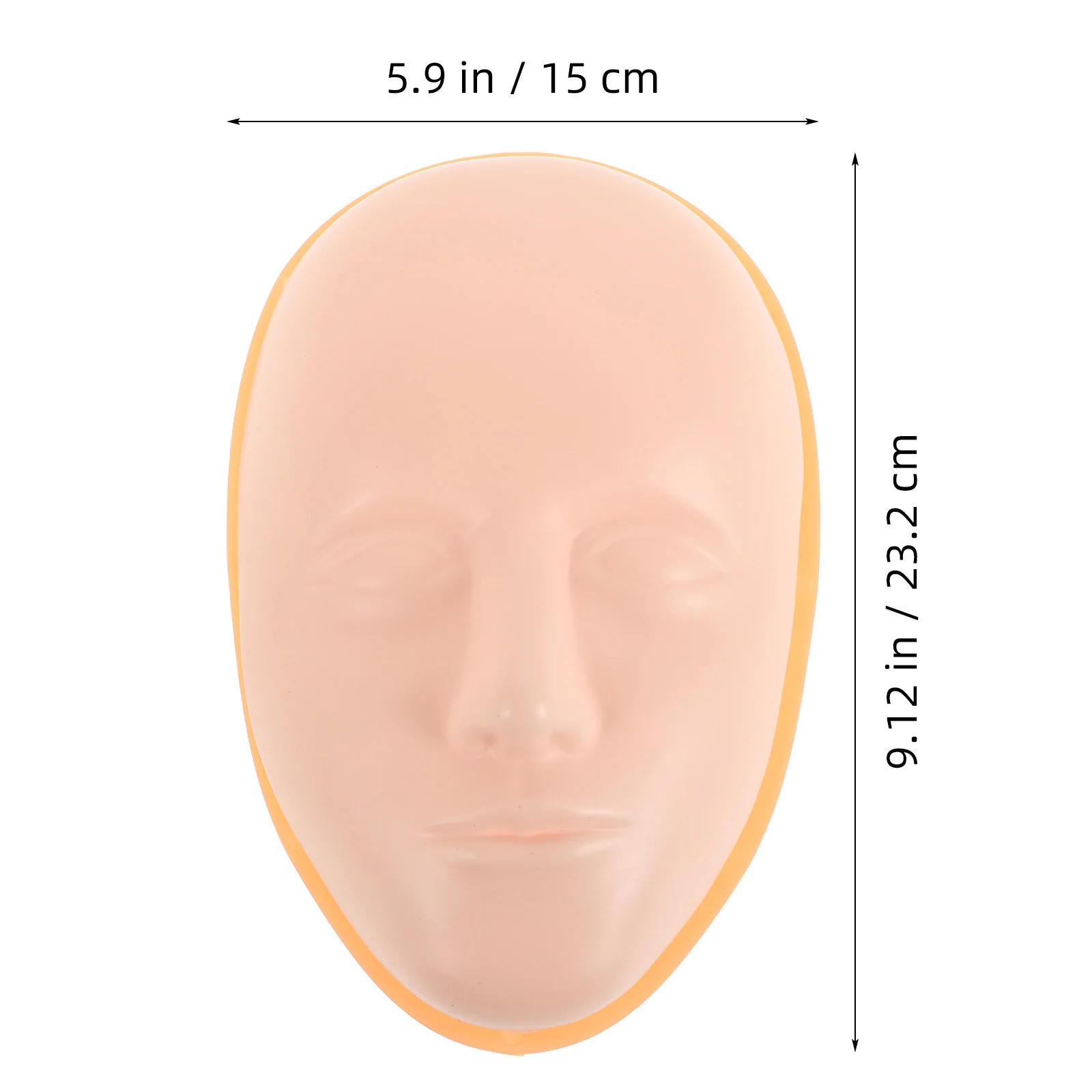 ممارسة ماكياج الوجه سيليكون الجلد وهمية مع قاعدة الحاجب كحل الشفاه الوشم التدريب مجلس رأس واقعي للمبتدئين و