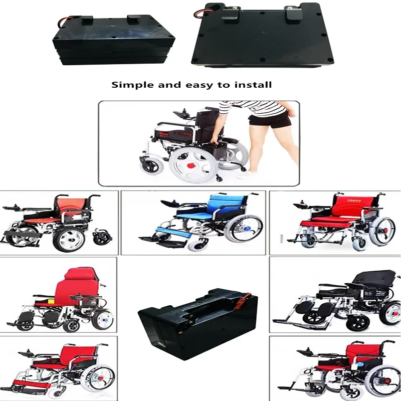 

Special battery for electric wheelchair 24V 30000mAh 18650 Lithium-ion battery pack with 29.4V 2A charger