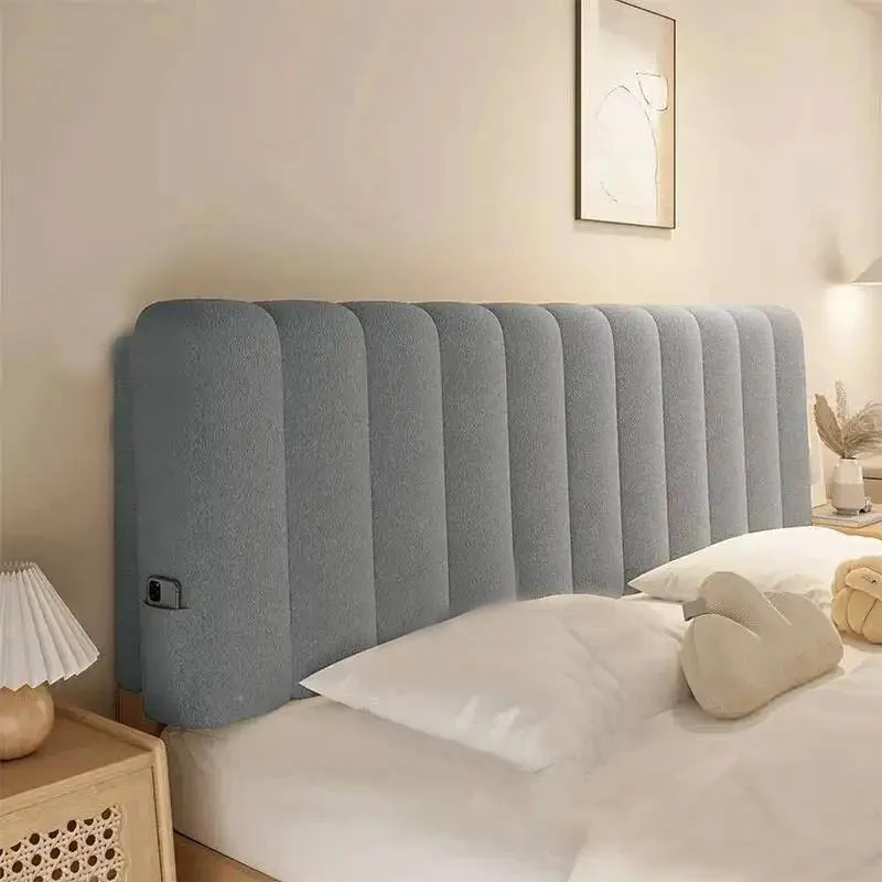 Bed Headboard Upholstered Backrest Headboards Bedroom Tatami Self-adhesive Headboard Anti-collision Cushion Bedroom Furniture Z