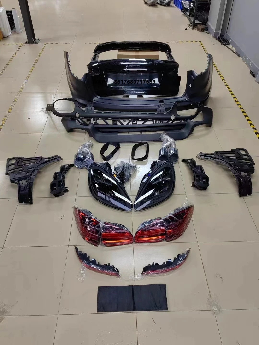 

Hot Selling Body Kit for 2011-2017 Change to 2018 Include Front Rear Bumper With Grille Headlight