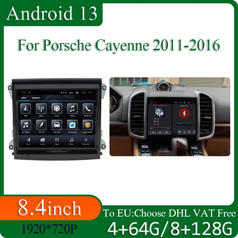 Upgrade Screen Android 13 For Porsche Cayenne Carplay Auto Car Multimedia Player Radio Navigation With IPS HD Screen Car play 4G