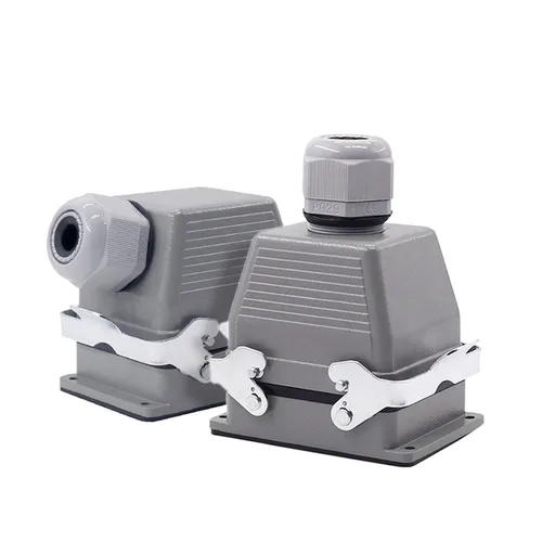 Imagen 2 del producto Conectores de alta resistencia HDC-HE-006 010 016 024 032 048 16A Conexión de tornillo 500V Conector rectangular industrial