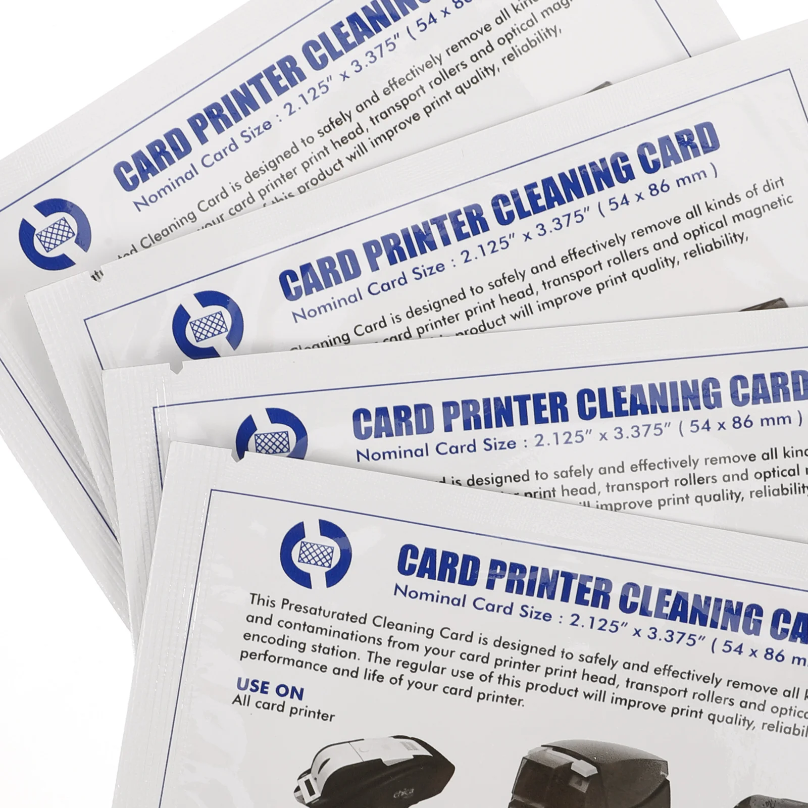 5pcs Cleaning Card For Atm Pos Terminal Dual Side Reusable Card Reader Cleaner Sturdy Pvc Magnetic Head Cleaning Tool