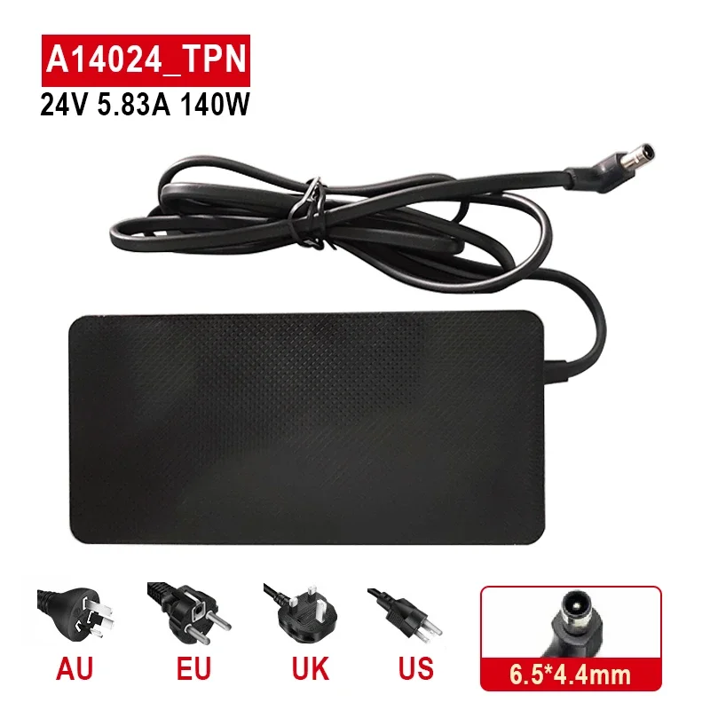 

24V 5.83A 140W 6.5x4.4mm AC Adapter Charger For SAMSUNG A14024_TPN BN44-01024A Monitor Power Supply