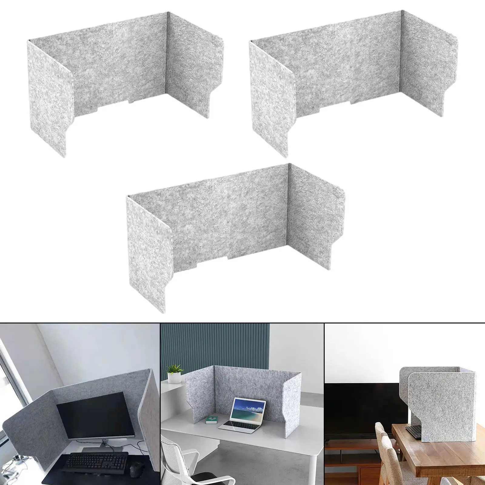 Desk Partition Protection Easy Install, Soundproof Freestanding, Desk Divider Desk Privacy Panel for Office Remote Learning