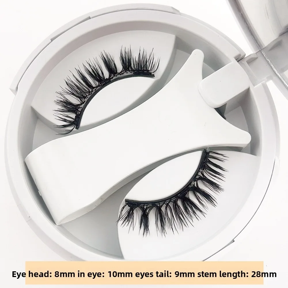 Repeatedly Magnetic Eyelashes with Applicator No Glue Required Natural Magnetic False Eyelashes Easy To Use Wispy Lashes