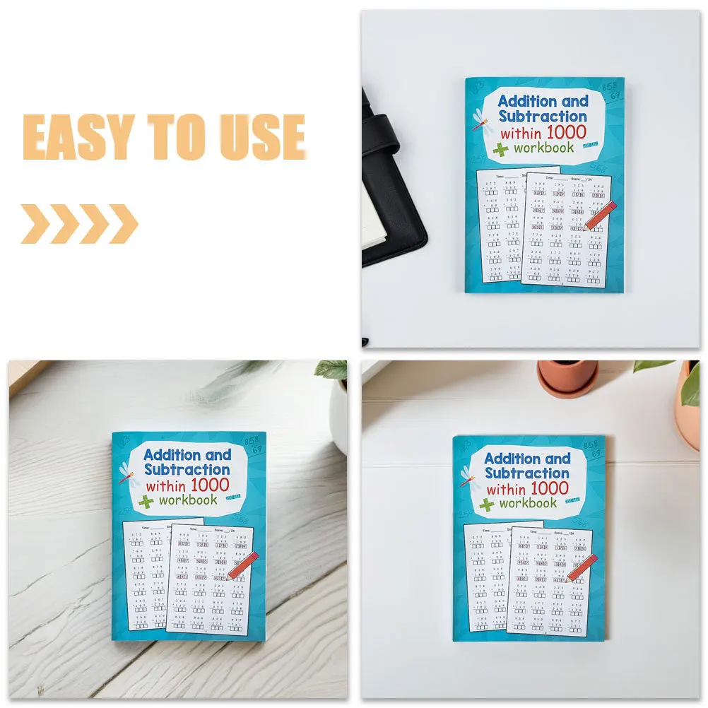 Cahier d'exercices de pratique des mathématiques, 3 pièces, problèmes de Division de Multiplication pour enfants, feuilles de travail d'apprentissage à l'école primaire, cahier d'exercices de mathématiques