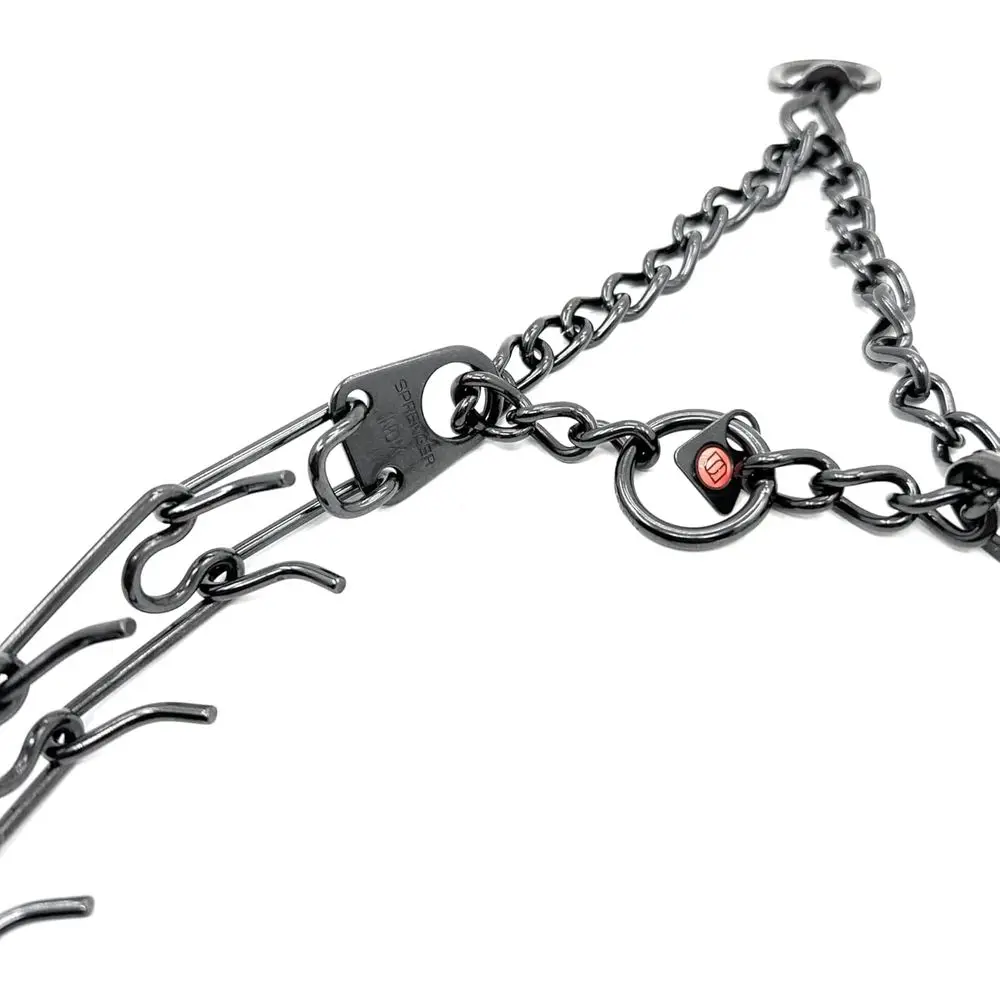 Quick Release Dog Training Collar with Swivel, Chrome-Plated Steel, 3.2mm Prongs for Large Dogs, 20-26 Neck