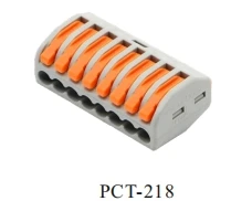 سلك كتلة المشبك كابل طرفي ل 215 موصلات كهربائية قابلة لإعادة الاستخدام موصل طرفي سلك منزلي سريع صغير #5