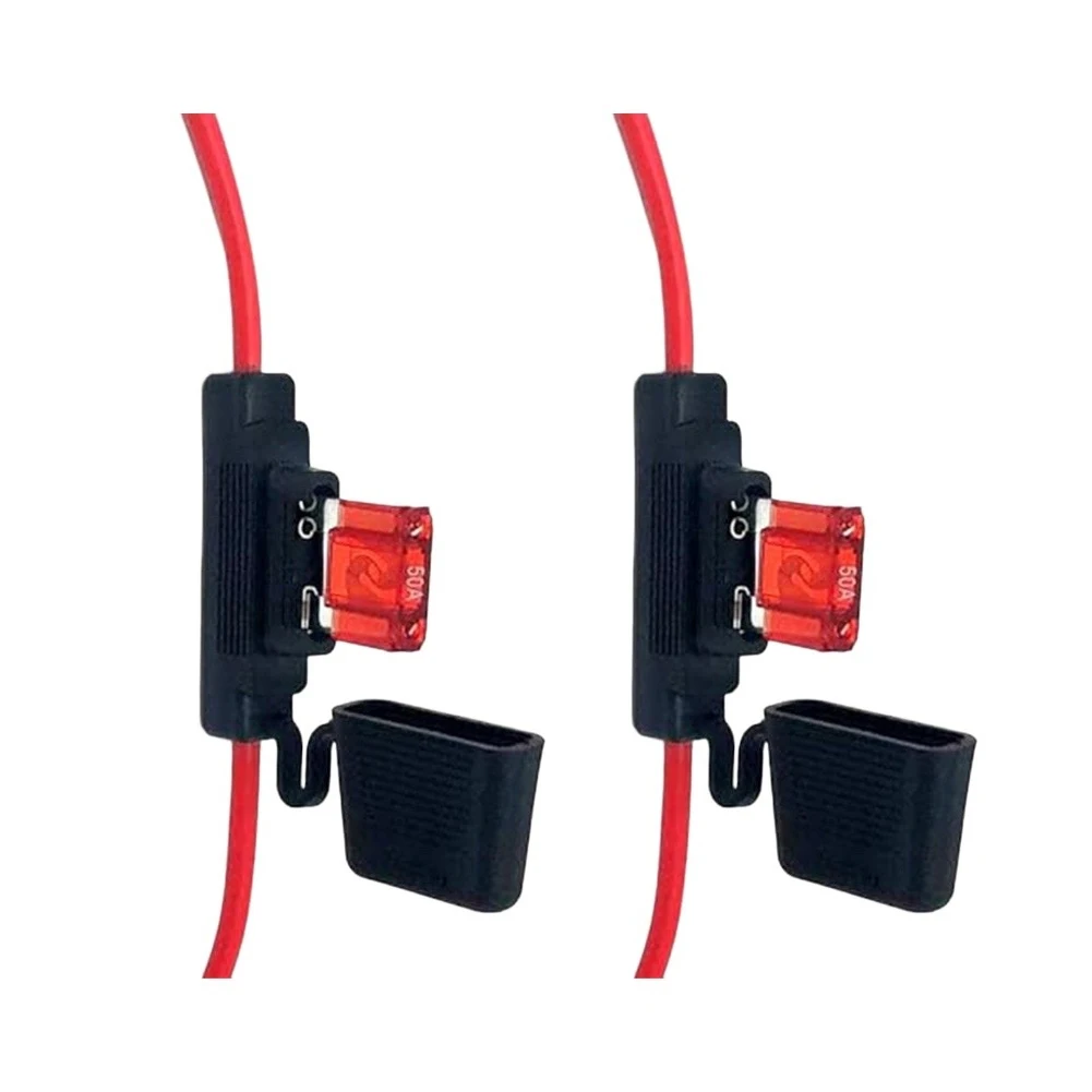 15.75 Inches L 50A for mini Blade Fuse High-quality Plastic Optimal Performance Panel Mount Fuse Holder For Motorcycles